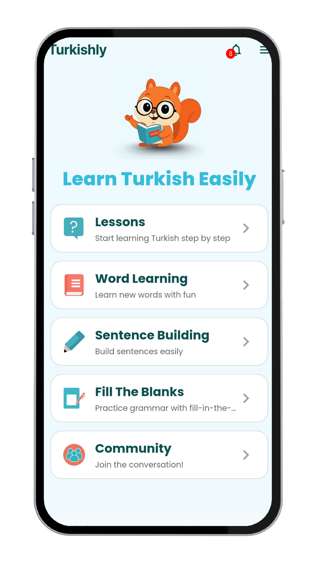 Turkishly App Home